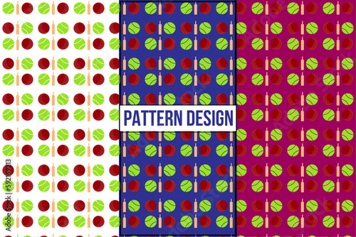 cricket sports textile pattern design for your wear print business, cricket ball tenis ball pattern business promotion. 
