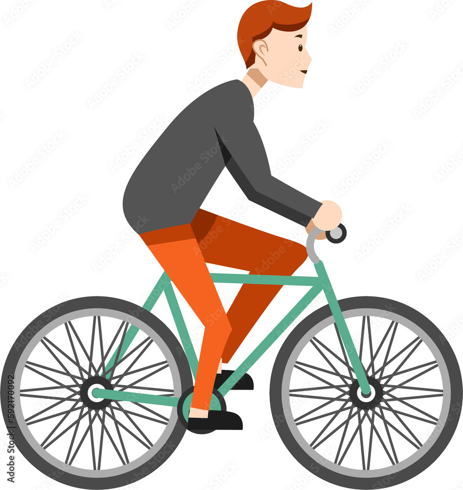 Obraz premium Bicycle riding png graphic clipart design