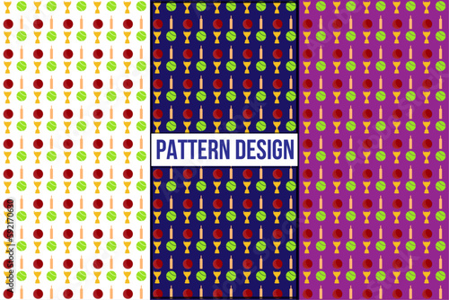 cricket sports textile pattern design for your wear print business, cricket ball tenis ball pattern business promotion.