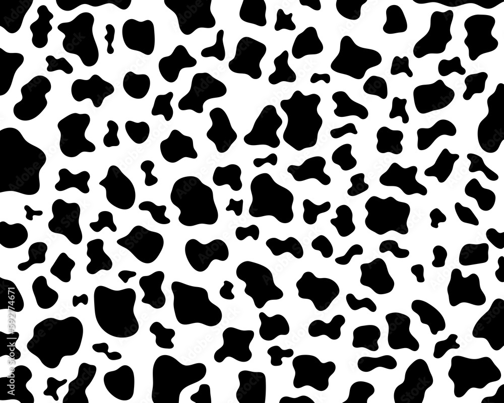 Vector black cow print pattern animal seamless. Cow skin abstract for printing, cutting, stickers, web, cover, wall stickers, home decorate and more. Vector black cow print pattern animal seamless. Cow skin abstract for printing, cutting, stickers, web, cover, wall stickers, home decorate and more.