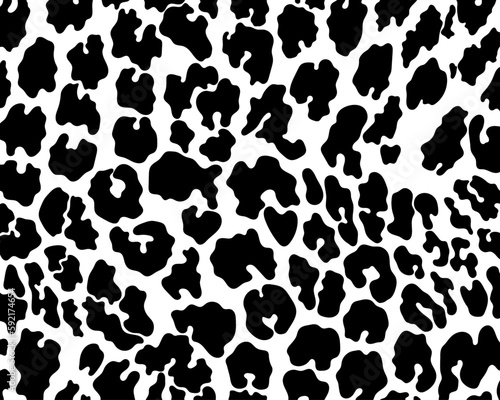 Vector black cheetah skin print pattern animal seamless for printing, cutting, stickers, web, cover, wall stickers, home decorate and more.