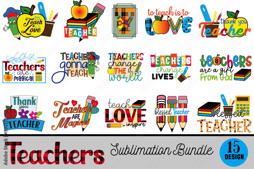 Teacher Sublimation Designs