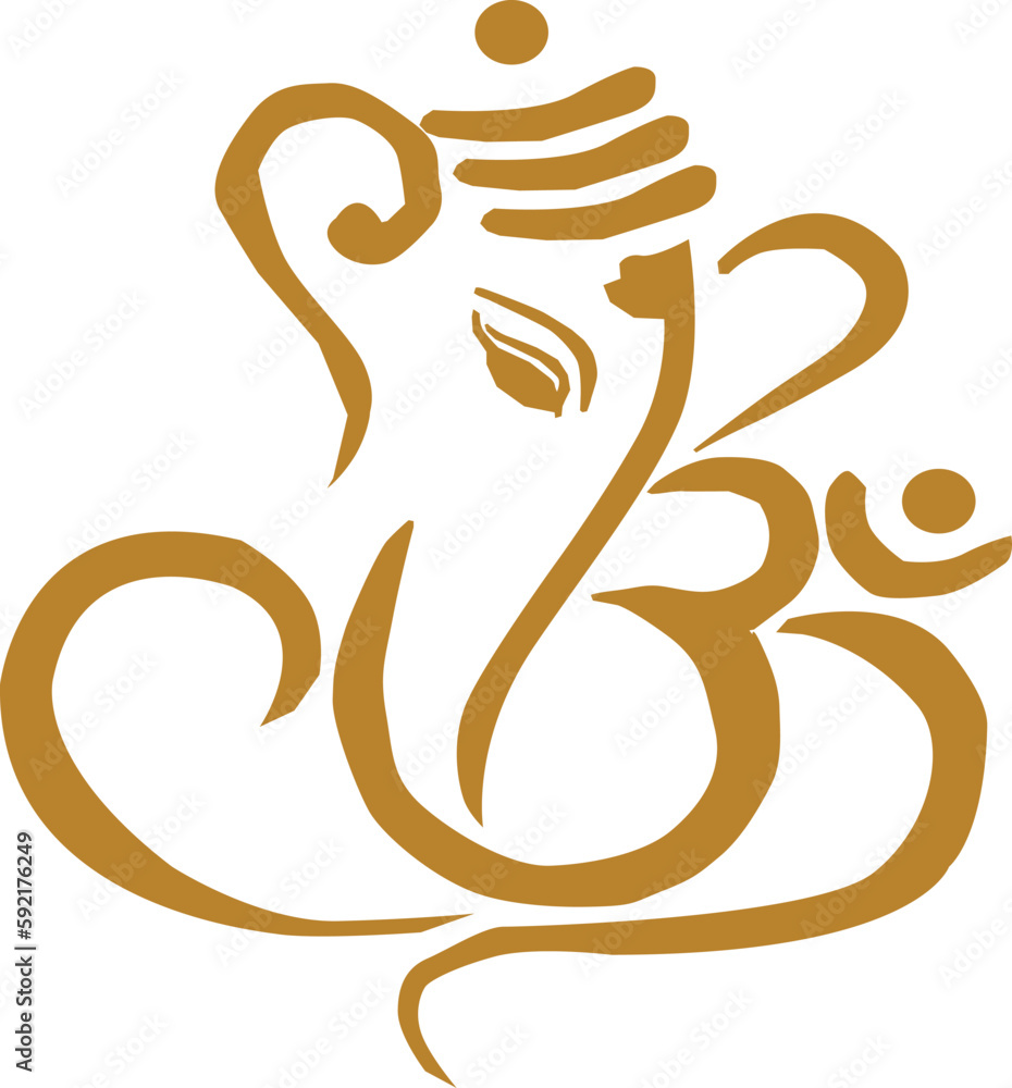 This is a vector illustration of Ganesha. This is a vector illustration of Ganesha.