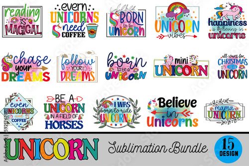 Unicorn Sublimation Designs