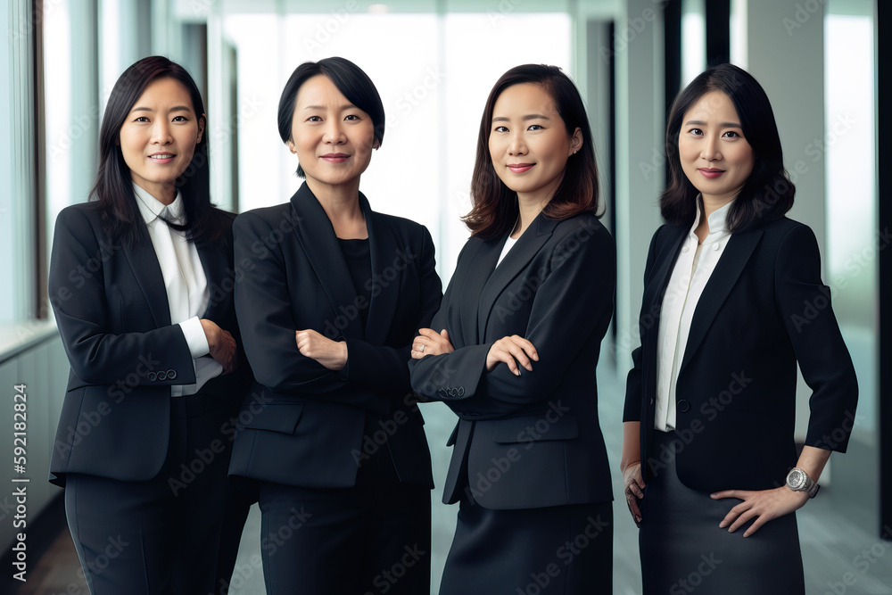 A fictional person. Distinguished Executives in Modern Office A fictional person. Distinguished Executives in Modern Office