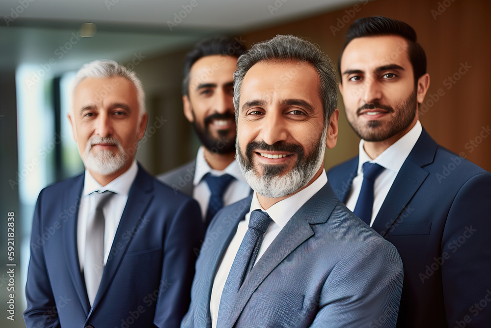A fictional person. Distinguished Executives in Modern Office A fictional person. Distinguished Executives in Modern Office