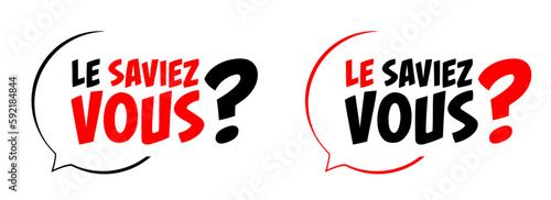 Le saviez-vous ?