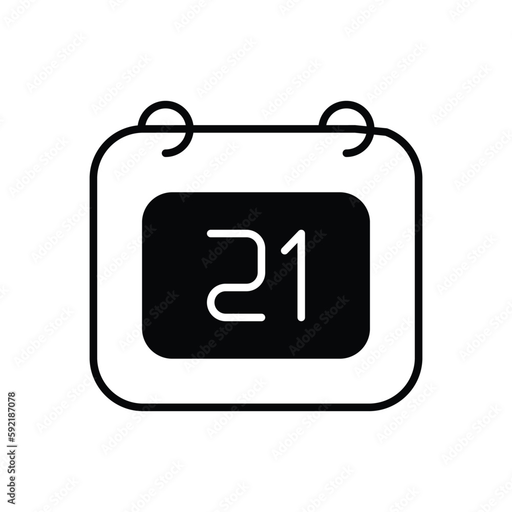 Calendar icon vector stock.