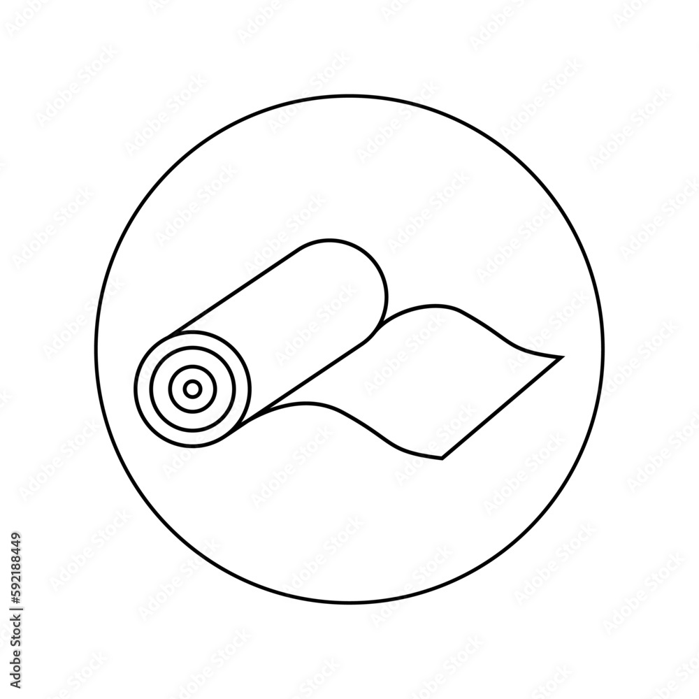 Medical bandage linear vector icon Medical bandage linear vector icon