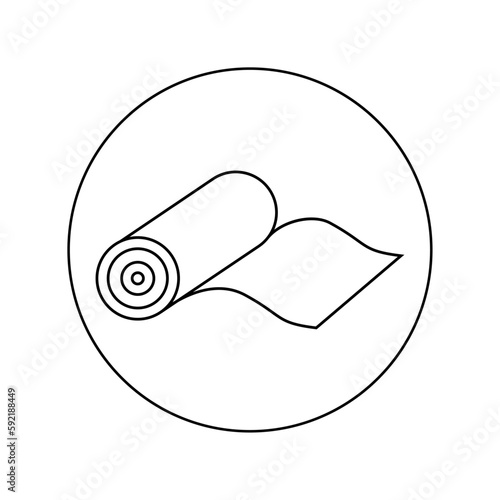 Medical bandage linear vector icon