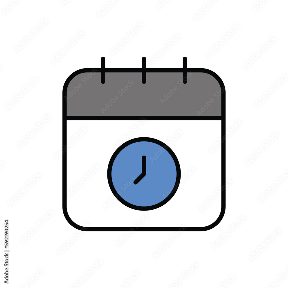 Time icon vector stock.