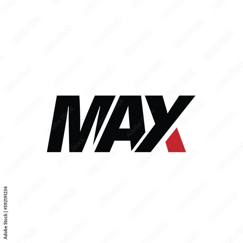 Obraz premium max logo vector graphic illustration