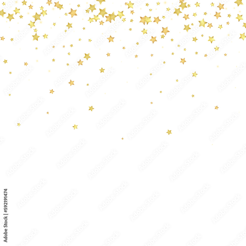 Magic stars vector overlay. Gold stars scattered Magic stars vector overlay. Gold stars scattered