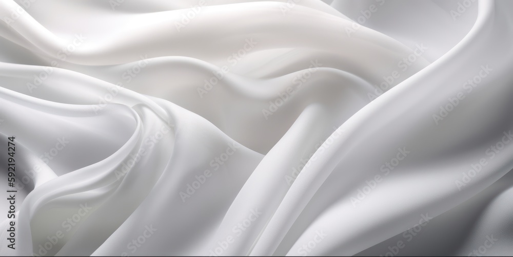 White silk cloth abstract background. Generative ai White silk cloth abstract background. Generative ai