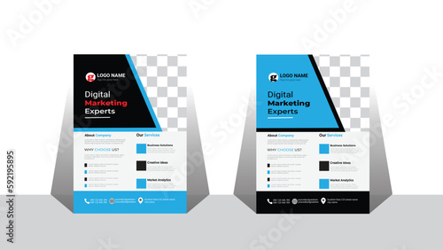 Corporate business flyer templates A4 Size. Brochure cover design layout.
