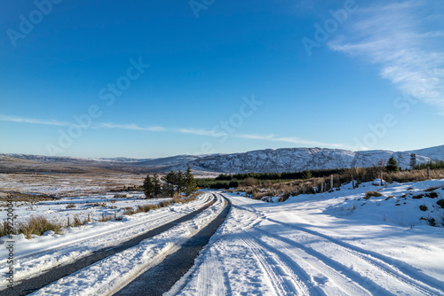 The Muckish gap road in winter - County Donegal, Ireland © Lukassek