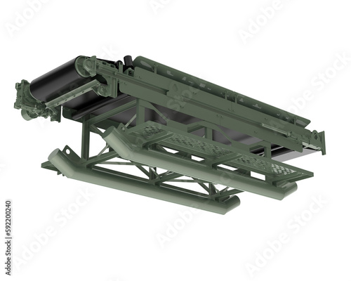 Wallpaper Mural Conveyor belt isolated on transparent background. 3d rendering - illustration Torontodigital.ca