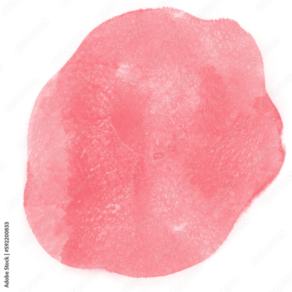 Fototapeta premium Red Abstract Shapes Watercolor 