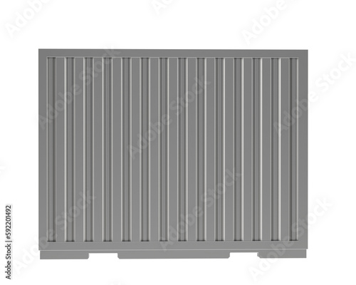 Wallpaper Mural Container isolated on transparent background. 3d rendering - illustration Torontodigital.ca