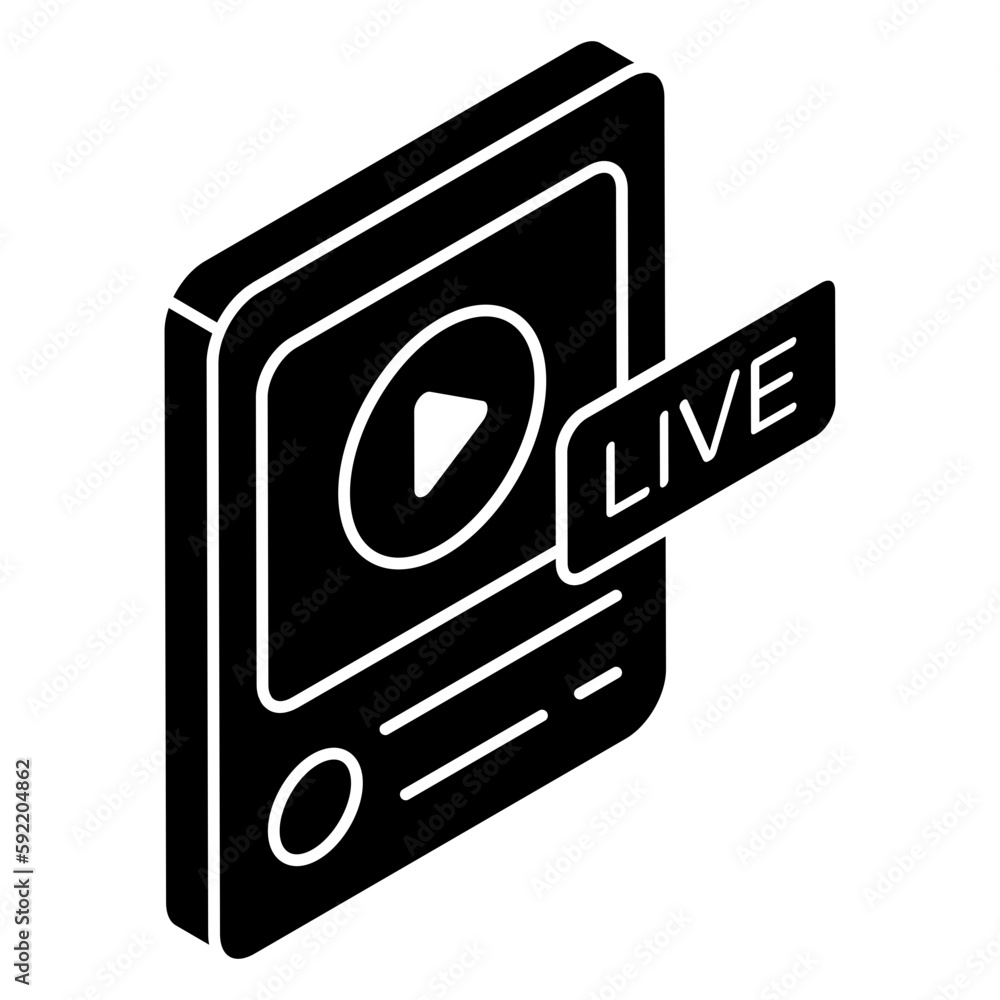 An icon design of online video An icon design of online video