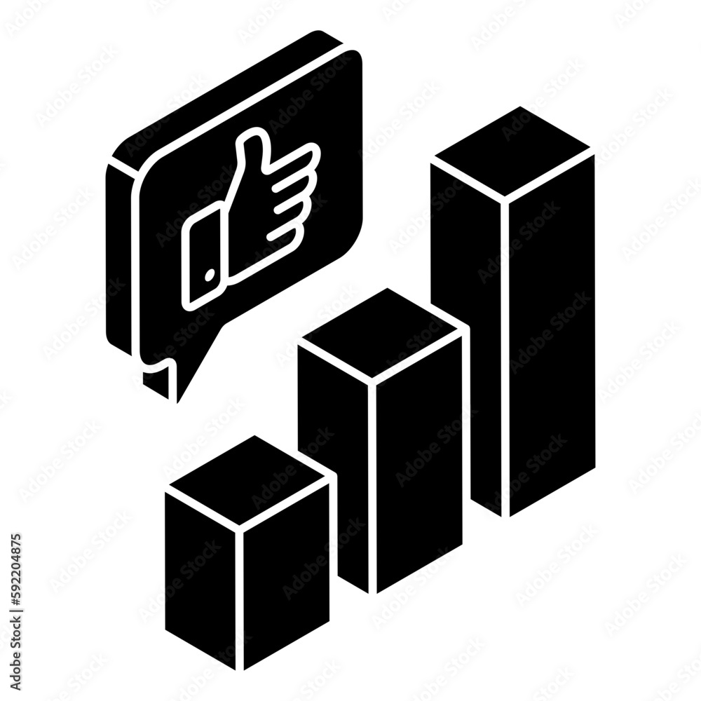 Modern design icon of feedback analytics Modern design icon of feedback analytics