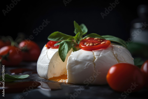Wallpaper Mural Mozzarella, generative ai Torontodigital.ca