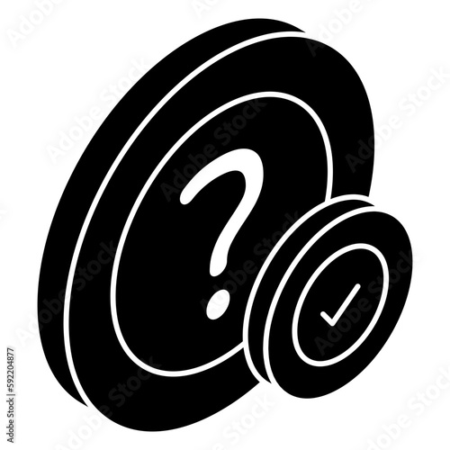 Premium download icon of frequently ask question 