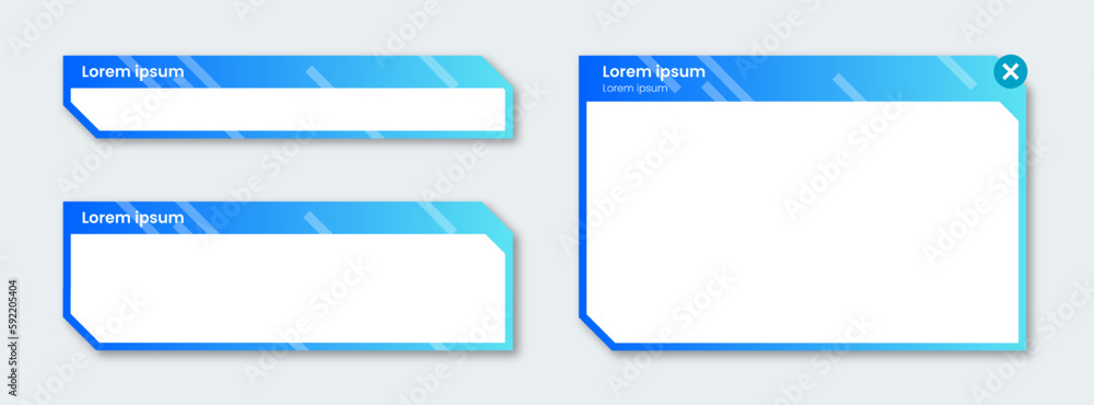 Futuristic lower third and pop up illustration. Video overlay element. Futuristic lower third and pop up illustration. Video overlay element.