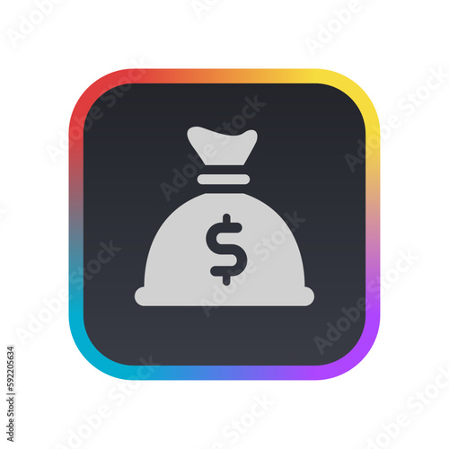 Money Bag - Pictogram (icon) 