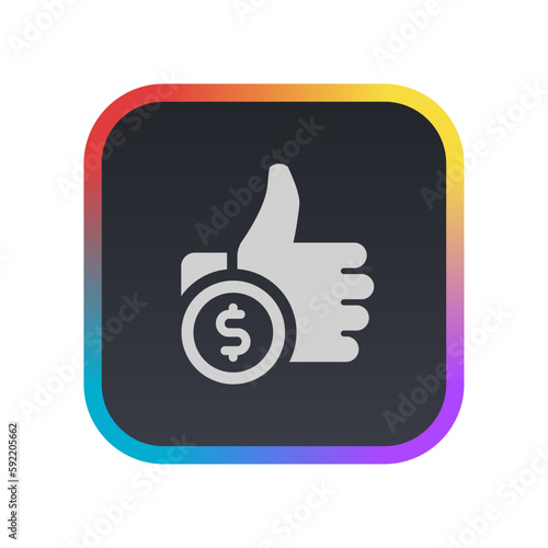 Pay Per Like - Pictogram (icon) 