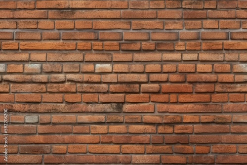 A brick wall. Beautiful seamless pattern picture. Generative AI