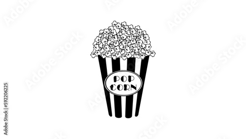 popcorn silhouette