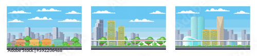 Pixel art landscape. Urban street view, 8 bit city park road, with background buildings and apartments in pixel art, pixel cityscape. Pixelated scene, pixelation gaming playing level, 8 bit city