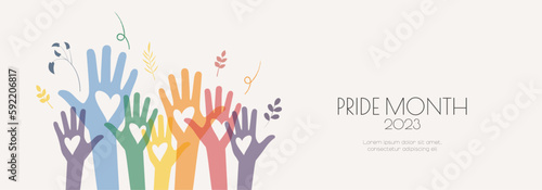 Pride Month 2023 banner.