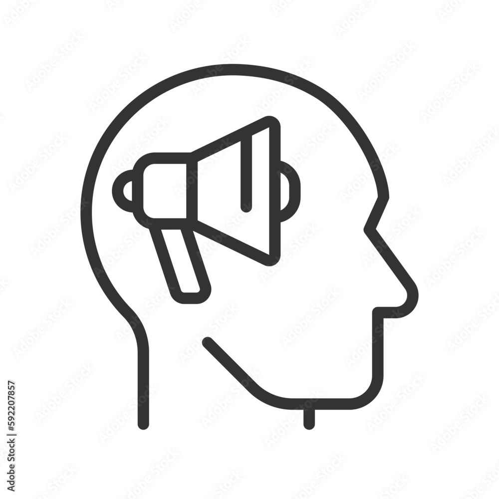 Neuromarketing pixel perfect linear icon. Consumer neuroscience. Purchasing behavior research. Thin line illustration. Contour symbol. Vector outline drawing. Editable stroke. Arial font used Neuromarketing pixel perfect linear icon. Consumer neuroscience. Purchasing behavior research. Thin line illustration. Contour symbol. Vector outline drawing. Editable stroke. Arial font used