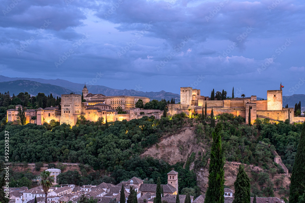 Granada, panoramica su Alhambra