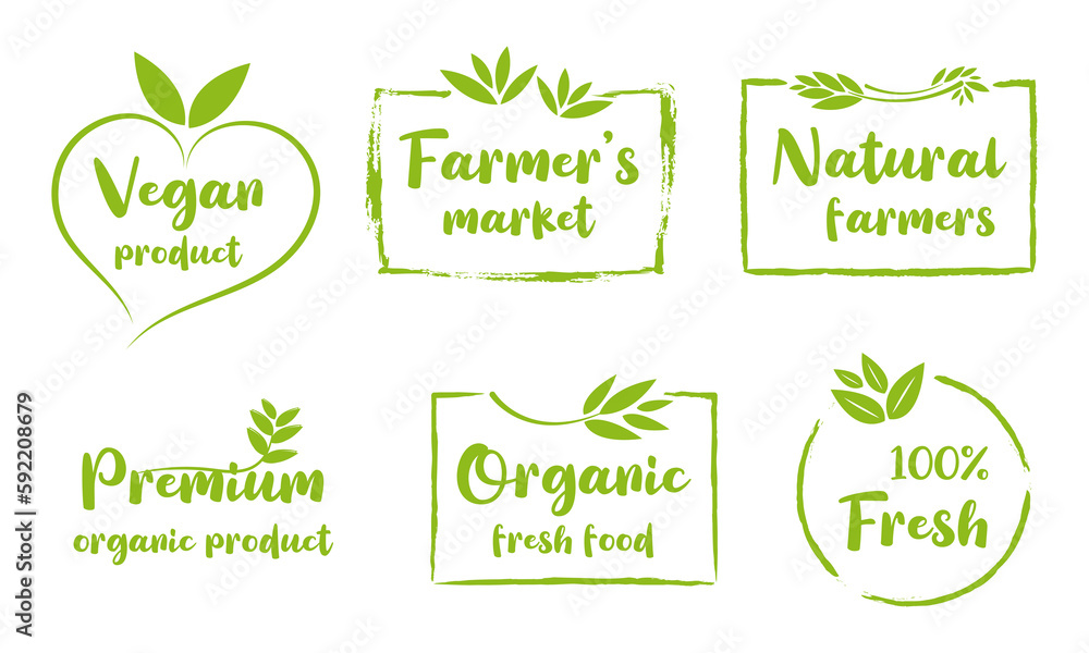 Fototapeta premium Organic food, natural product, healthy life and farm fresh for food and drink promotion.