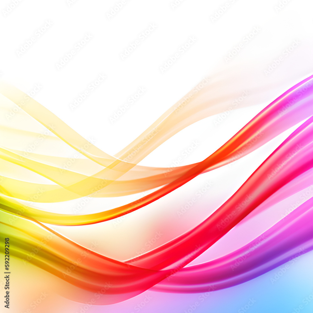 Fototapeta premium Abstract colorful background with wave 