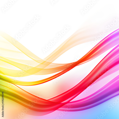 Abstract colorful background with wave © Fantasy24
