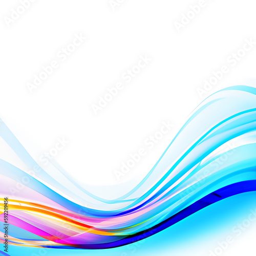 Abstract colorful background with wave © Fantasy24