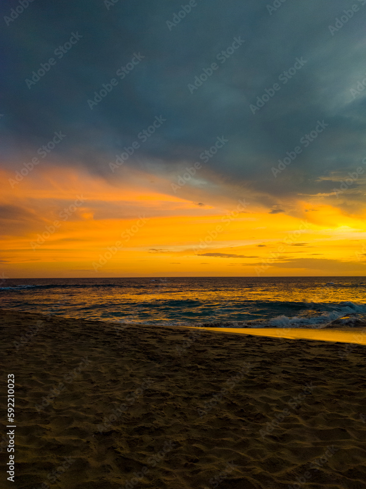 Fototapeta premium Beautiful tropical landscape on the ocean. Photography for tourism background, design and advertising.