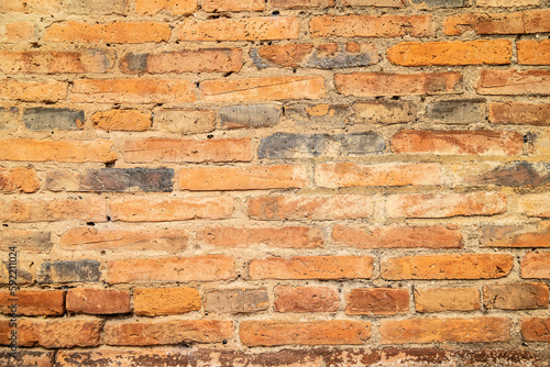 Brick wall. Brick background. Space for design and text