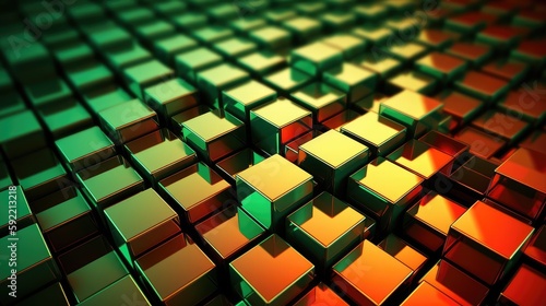 Abstract cubes background texture made with generated ai © Interstellar