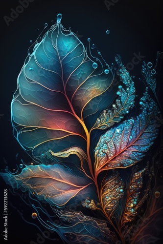 Abstract texture alcohol ink background made with generated ai