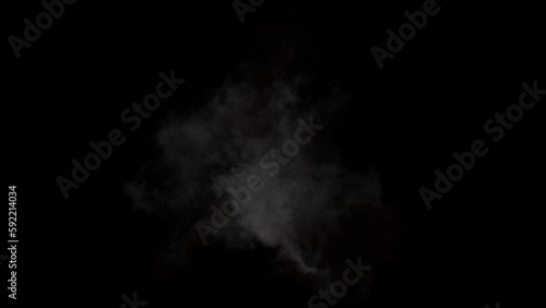An explosion in space on a black background. Can be used as a video texture or background for design projects, scenes, etc.