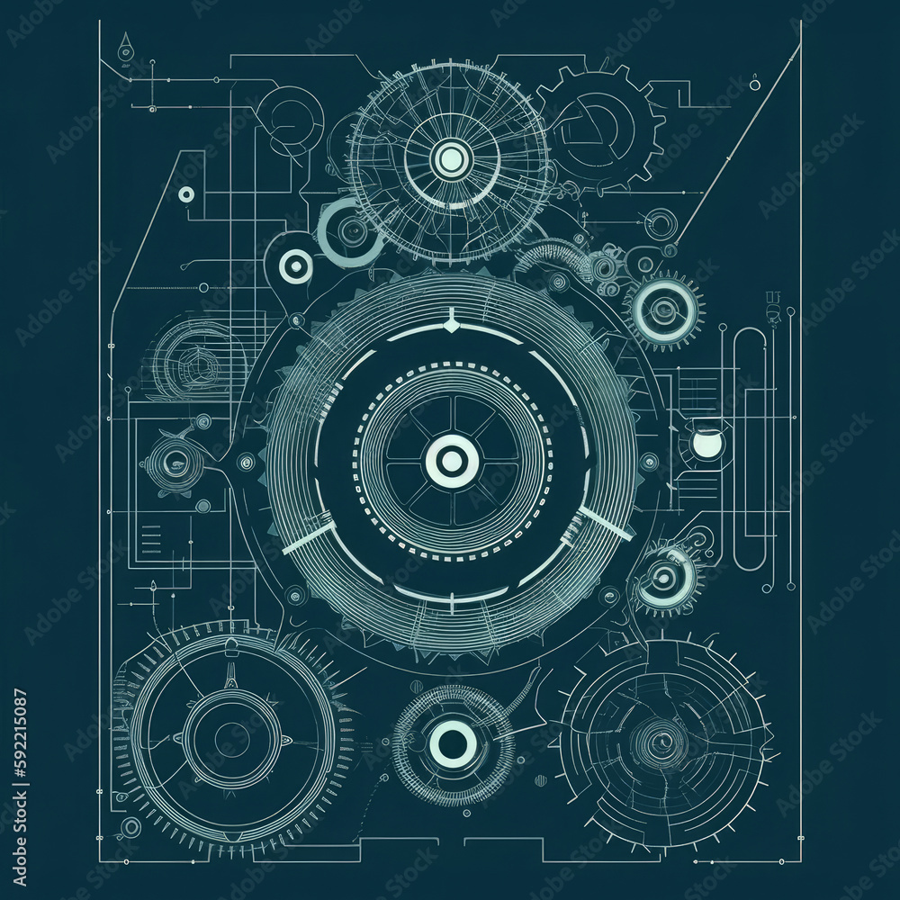mechanical engineering design, with a focus on precision and attention to detail. using simple geometric shapes, thin lines, and a limited color palette to achieve a 2D minimalist flat illustration mechanical engineering design, with a focus on precision and attention to detail. using simple geometric shapes, thin lines, and a limited color palette to achieve a 2D minimalist flat illustration
