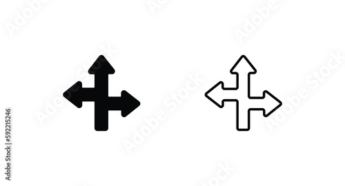 Compass icon design with white background stock illustration