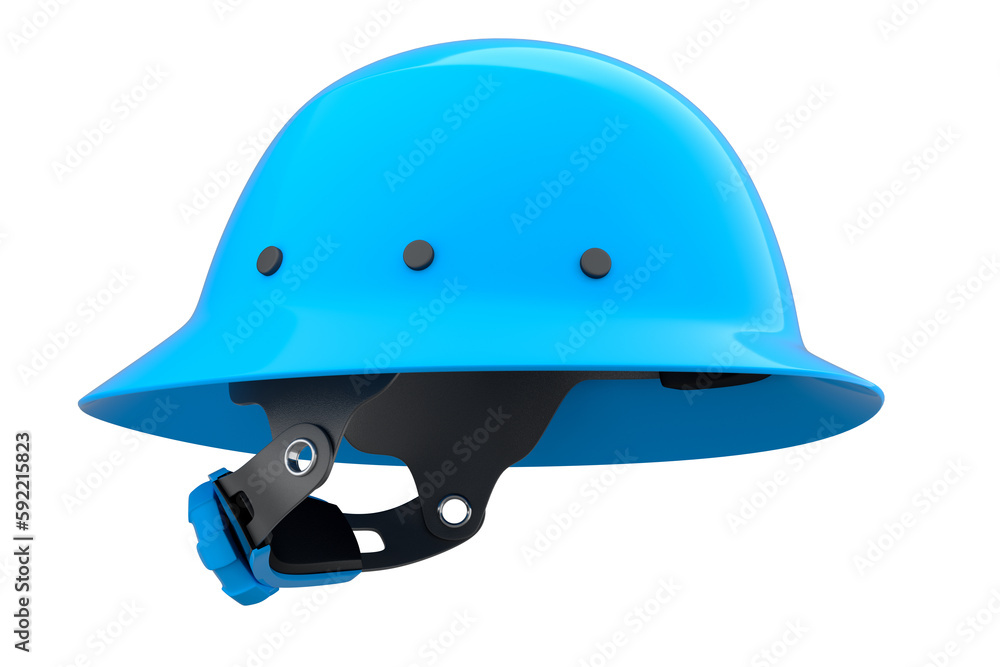 Blue safety helmet or hard cap isolated on white background Blue safety helmet or hard cap isolated on white background