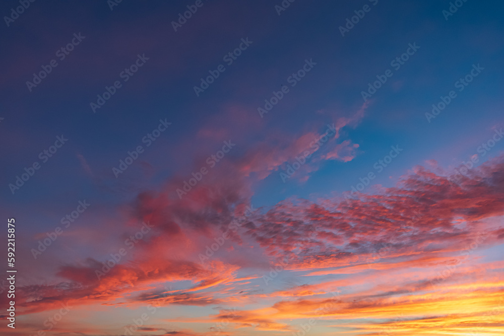 Obraz premium 青い夕空