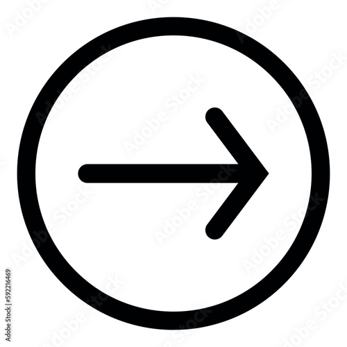 Right Arrow sign, right sign icon, Set of interface icons, Set of interface collection in black color for website design, Design elements for your projects. arrow line icons, ui icon